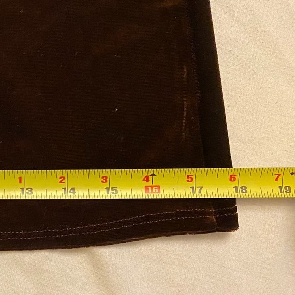 Vivendi Brown Velour Wide Leg Capri/Pants Size L NWT~Holidays~Special Occasions~ - Picture 9 of 9